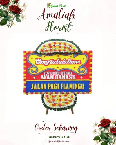 Bunga Papan Congratulation di Loloan Timur